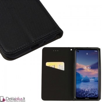 Telone smart magnet serijos atverčiamas dėklas - juodas (Nokia 5.4) Telone smart magnet serijos atverčiamas dėklas - juodas (Nokia 5.4)